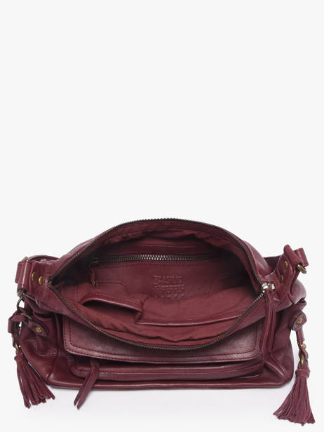 Sac Bandoulière Cow Cuir Basilic pepper Rouge cow BCOW86 vue secondaire 3
