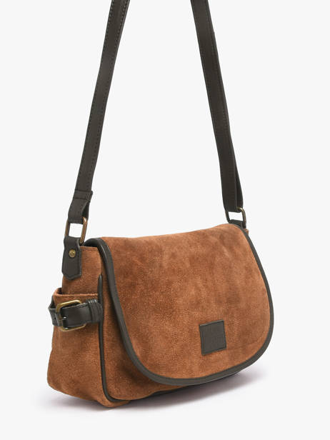 Sac Bandoulière Vienne Cuir Basilic pepper Marron vienne BVIE02 vue secondaire 1