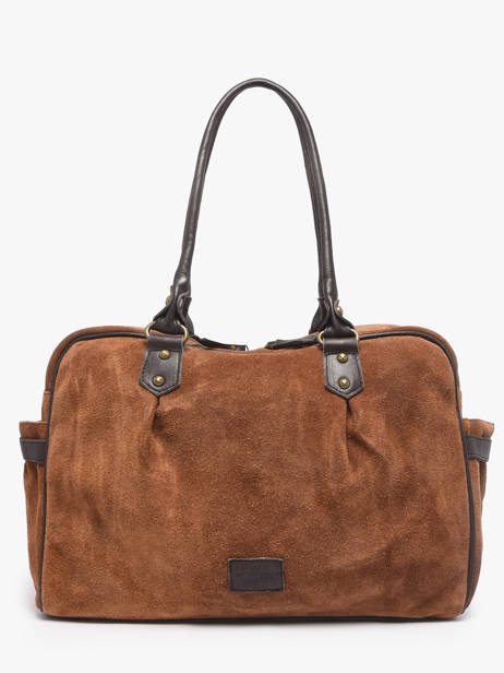 Sac Porté épaule A4 Vienne Cuir Basilic pepper Marron vienne BVIE04