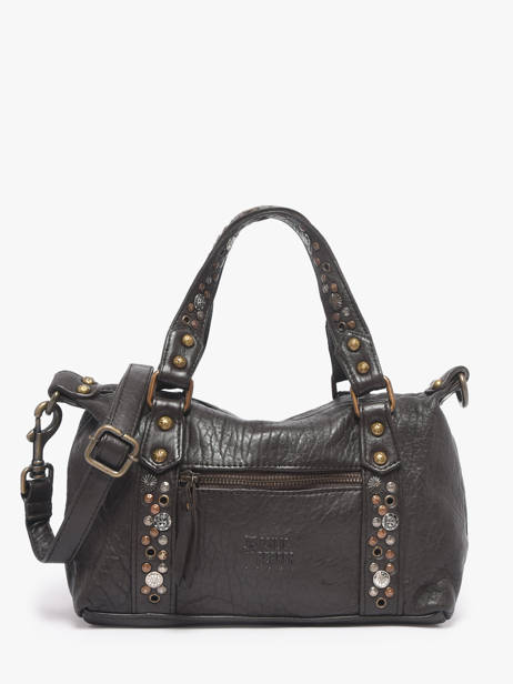 Sac Bandoulière Brooklyn Cuir Basilic pepper Marron brooklyn BBRO03