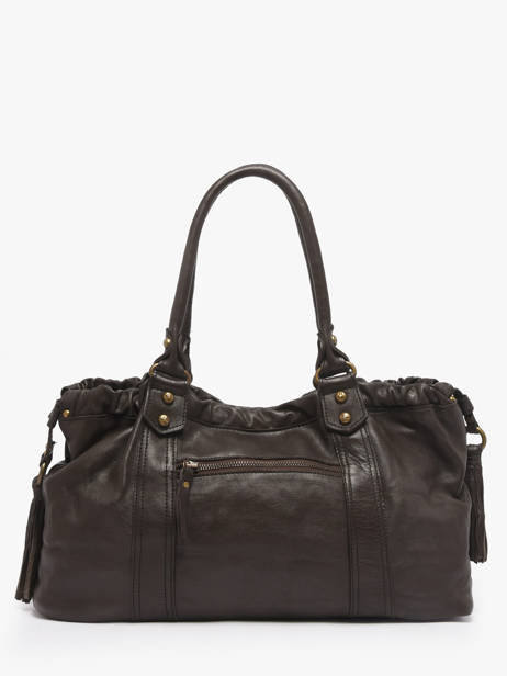 Sac Porté épaule Cow Cuir Basilic pepper Marron cow BCOW89
