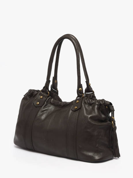 Sac Porté épaule Cow Cuir Basilic pepper Marron cow BCOW89 vue secondaire 1