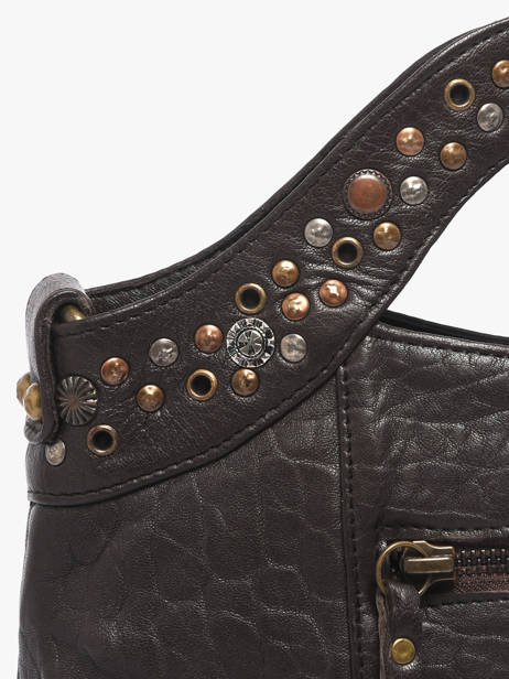 Sac Bandoulière Brooklyn Cuir Basilic pepper Marron brooklyn BBRO02 vue secondaire 2