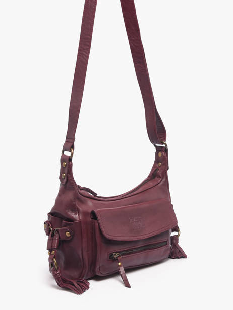 Sac Bandoulière Cow Cuir Basilic pepper Rouge cow BCOW91 vue secondaire 1