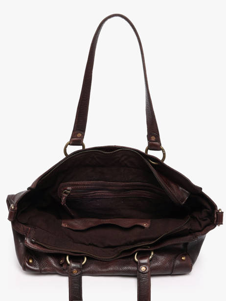 Sac Bandoulière Heritage Cuir Biba Marron heritage AKA2L vue secondaire 2