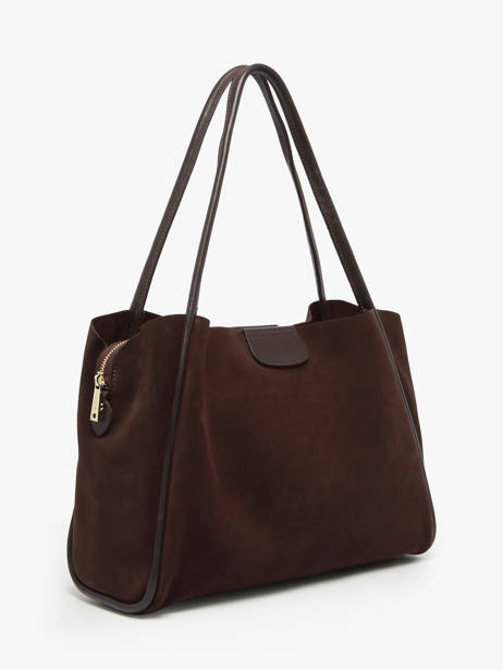Sac Porté Main Suede Ida Cuir Lancaster Marron suede ida 102 vue secondaire 1
