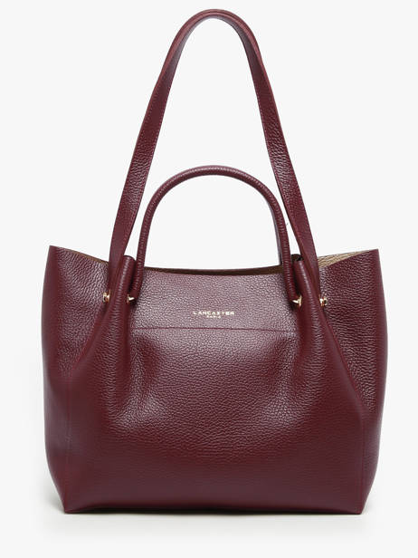 Sac Shopping Foulonne Double Cuir Lancaster Rouge foulonne double louisa 20