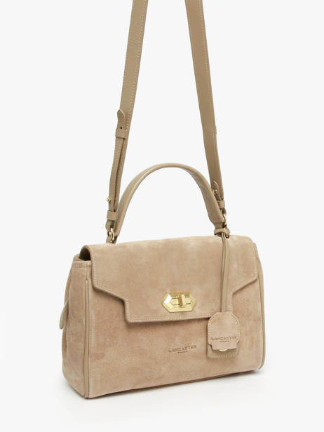 Sac Bandoulière Suede Grace Cuir Lancaster Beige suede grace 71 vue secondaire 1