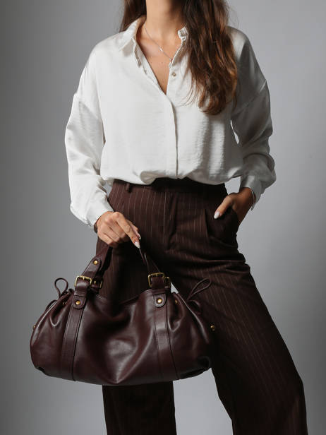 Sac Porté épaule Icone Cuir Gerard darel Marron icone DES01410 vue secondaire 1