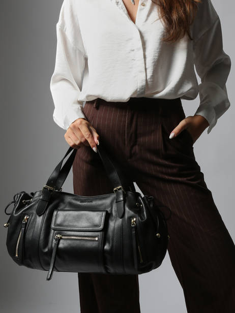 Sac Porté épaule Icone Cuir Gerard darel Noir icone DES30410 vue secondaire 1