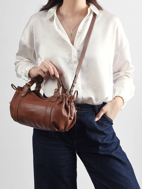 Sac Bandoulière Icone Cuir Gerard darel Marron icone DES73410 vue secondaire 1