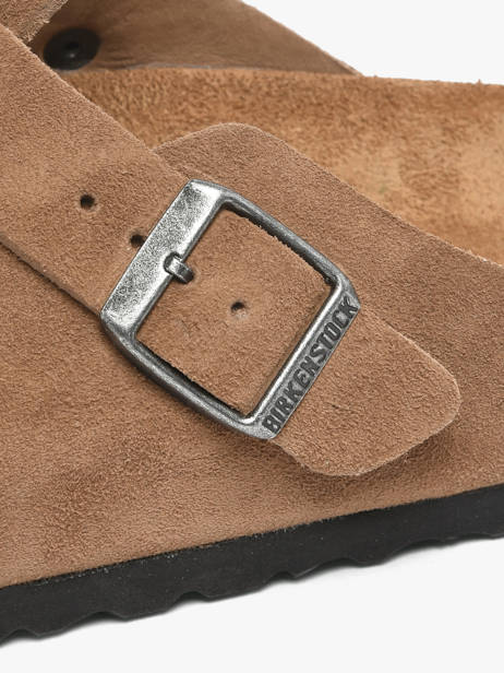 Mules En Cuir Birkenstock Marron unisex 1032795 vue secondaire 3