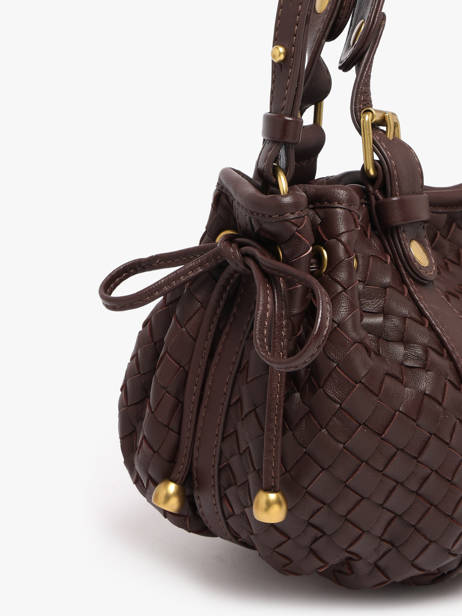Sac Bandoulière Tresse Cuir Gerard darel Marron tresse DES73478 vue secondaire 2