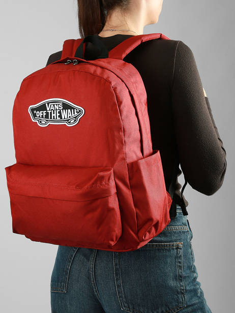 Sac à Dos 1 Compartiment Vans Rouge backpack VN000H4Y vue secondaire 1