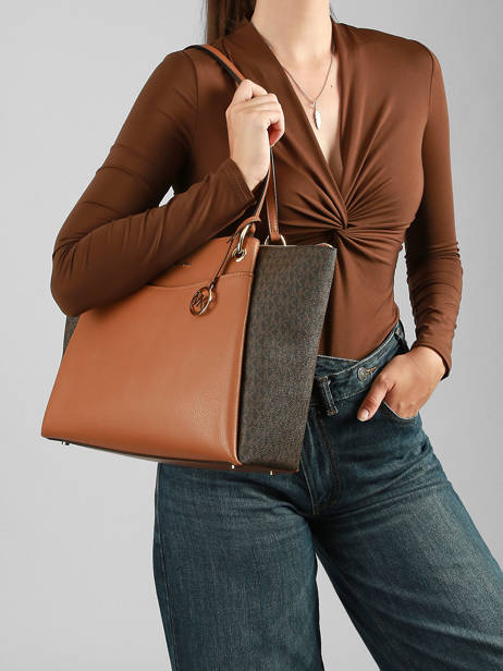 Cabas May Michael kors Marron may T6GX5T7B vue secondaire 1
