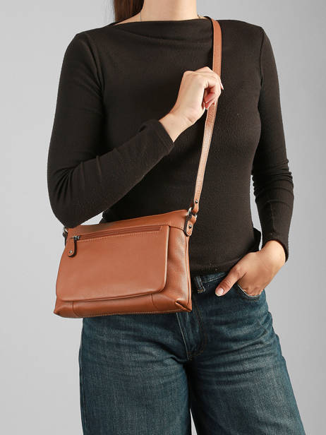Sac Bandoulière Confort Cuir Hexagona Marron confort 464778 vue secondaire 1