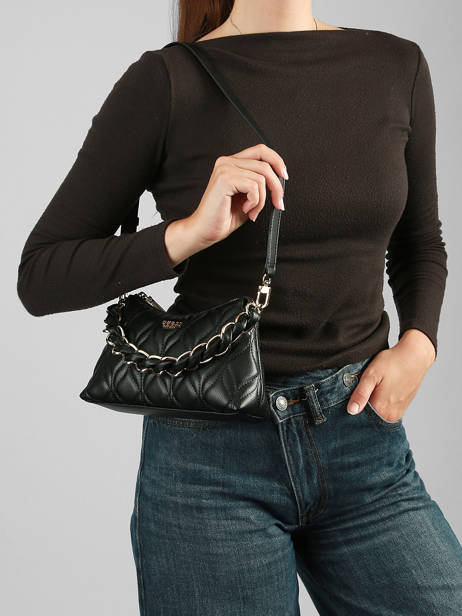 Sac Porté épaule Maxine Guess Noir maxine QG973372 vue secondaire 1