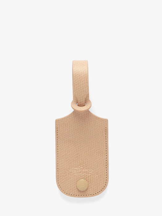 Longchamp Porte-clés cuir pliage one Etui passeport Beige