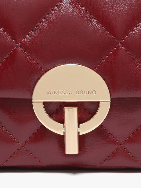 Moyen Sac Moon En Cuir Vanessa bruno Rouge moon 84V40533 vue secondaire 2