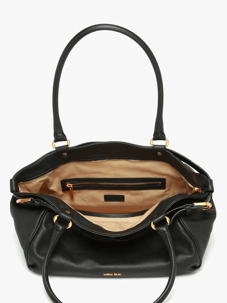 Grand Sac Lune En Cuir Vanessa bruno Noir lune 11V40921 vue secondaire 3