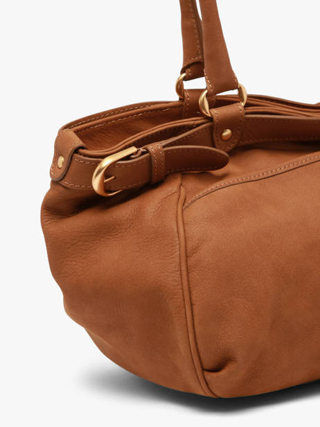 Grand Sac Lune En Cuir Nubuck Vanessa bruno Marron lune 3V40921 vue secondaire 2