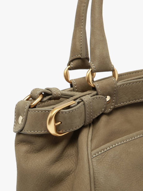 Petit Sac Lune En Cuir Nubuck Vanessa bruno Beige lune 3V40920 vue secondaire 2