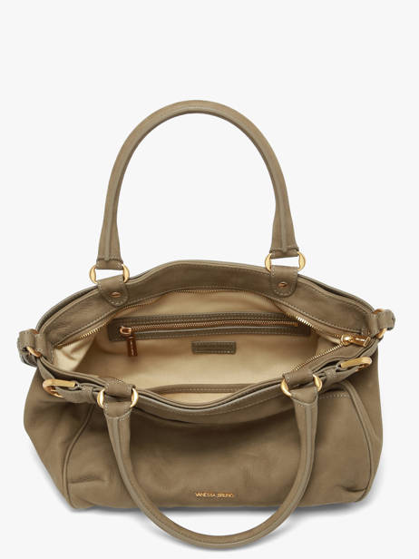 Petit Sac Lune En Cuir Nubuck Vanessa bruno Beige lune 3V40920 vue secondaire 3