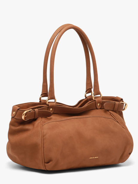 Grand Sac Lune En Cuir Nubuck Vanessa bruno Marron lune 3V40921 vue secondaire 1