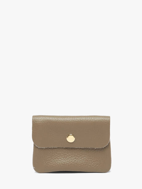 Porte-monnaie Caviar Cuir Milano Marron caviar CA23092O