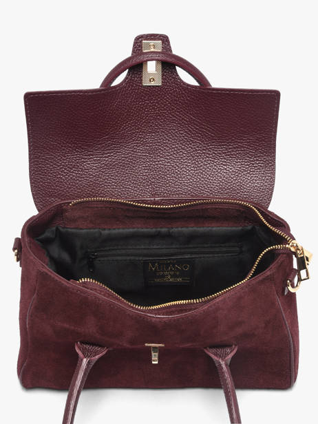 Sac Porté épaule Velvet Caviar Cuir Milano Violet velvet caviar VC26061 vue secondaire 2