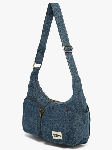 Sac Bandoulière Emile Denim Coton Hindbag Bleu denim DE vue secondaire 1