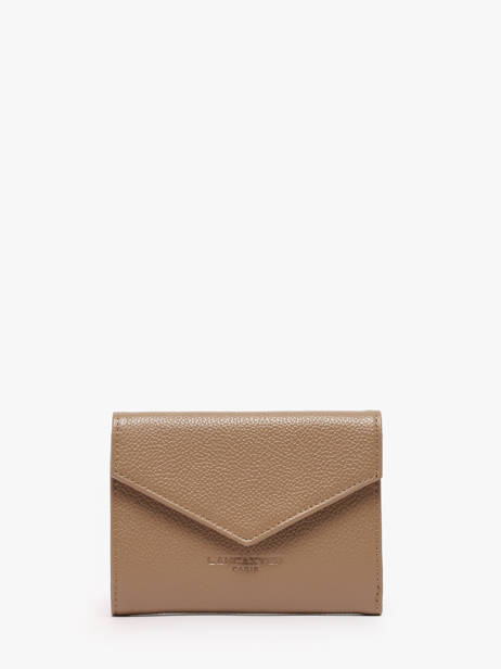 Porte-monnaie Foulonne Cuir Lancaster Beige foulonne pm 29