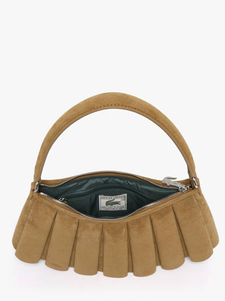 Sac Porté épaule Lenglen Cuir Lacoste Beige lenglen NU5468DX vue secondaire 3