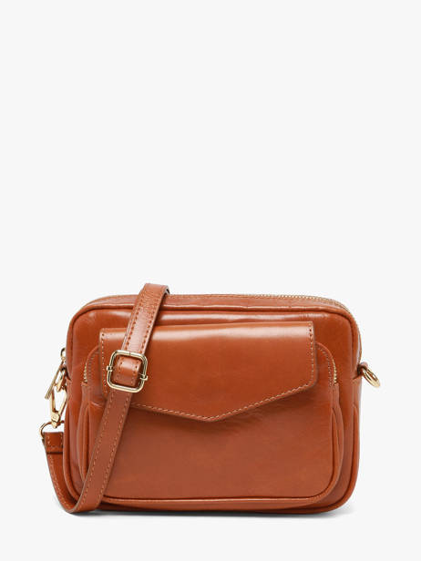 Sac Bandoulière Shiny Sauvage Cuir Milano Marron shiny sauvage SS25067