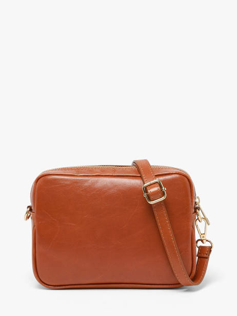 Sac Bandoulière Shiny Sauvage Cuir Milano Marron shiny sauvage SS25067 vue secondaire 3