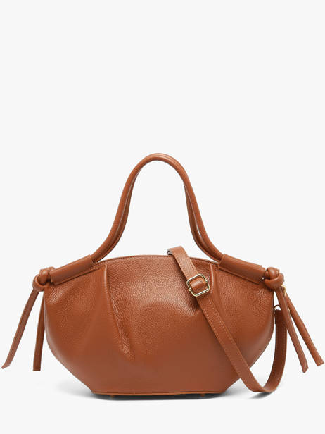 Sac Porté Main Caviar Cuir Milano Marron caviar CA26062 vue secondaire 3