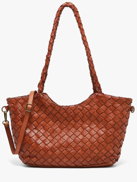 Sac Porté épaule Dewashed Cuir Milano Marron dewashed DE26062