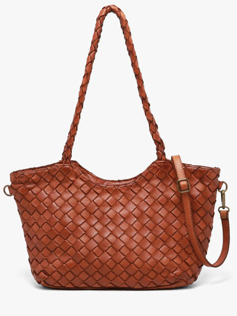 Sac Porté épaule Dewashed Cuir Milano Marron dewashed DE26062 vue secondaire 3