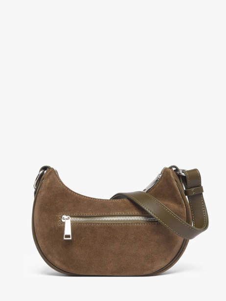Sac Bandoulière Suede Cuir Lancaster Vert suede 81 vue secondaire 3