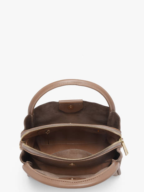 Sac Porté Main Suede Ida Cuir Lancaster Beige suede ida 100 vue secondaire 2