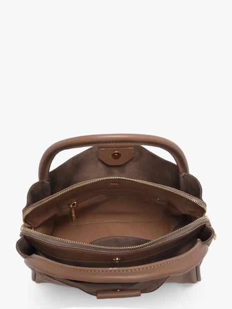 Sac Porté Main Suede Ida Cuir Lancaster Beige suede ida 101 vue secondaire 2