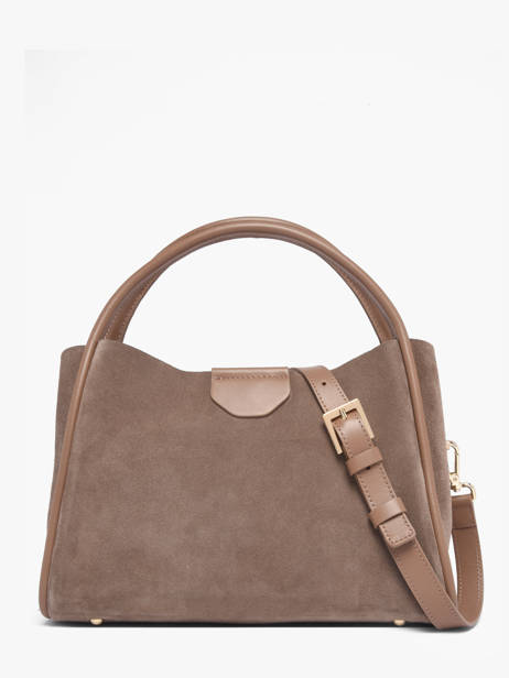 Sac Porté Main Suede Ida Cuir Lancaster Beige suede ida 101 vue secondaire 3