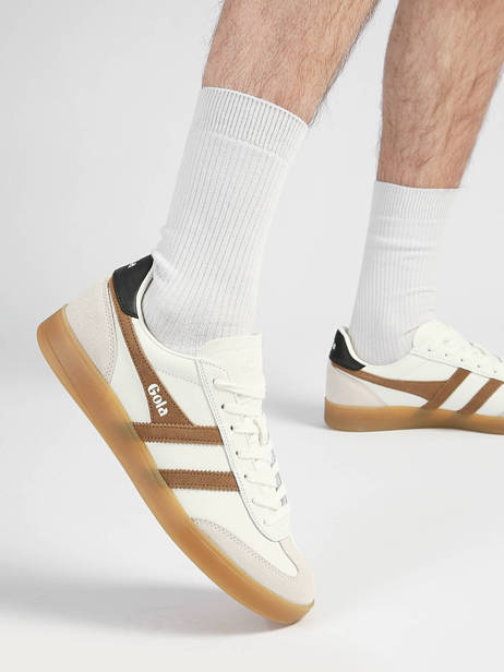 Sneakers En Cuir Gola Blanc men CMB744AW vue secondaire 1