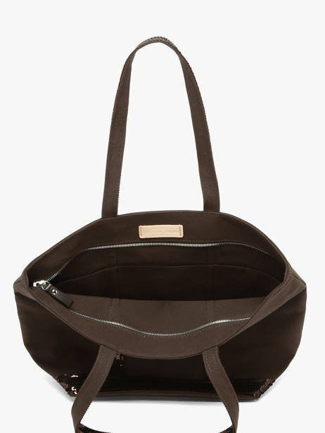 Sac Porté Main Cabas Coton Vanessa bruno Marron cabas 1V40378 vue secondaire 3
