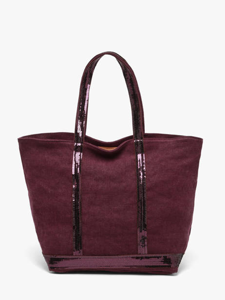 Le Cabas Zippé M Lin Et Paillettes Vanessa bruno Violet cabas lin 31V40378