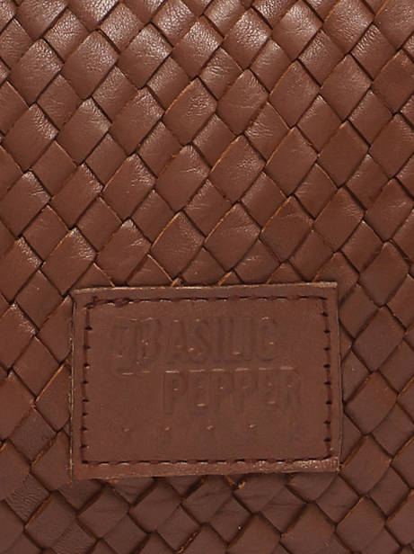 Sac Bandoulière Lisbonne Cuir Basilic pepper Marron lisbonne BLIS01 vue secondaire 2