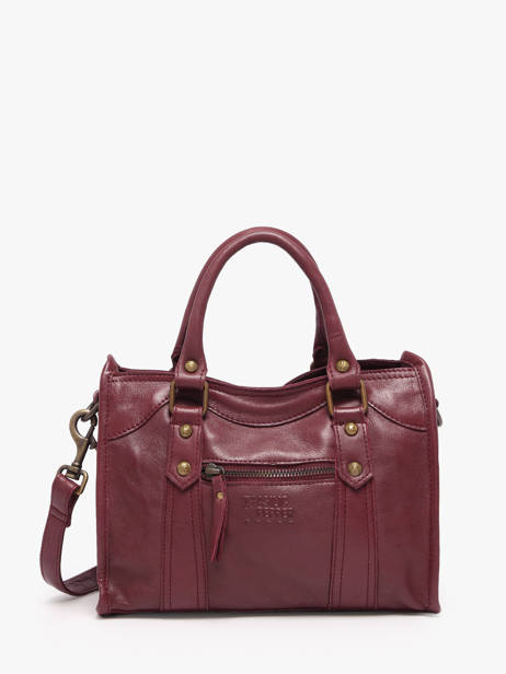 Sac Bandoulière Cow Cuir Basilic pepper Rouge cow BCOW72