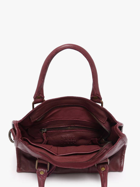 Sac Bandoulière Cow Cuir Basilic pepper Rouge cow BCOW72 vue secondaire 3