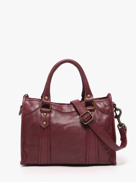 Sac Bandoulière Cow Cuir Basilic pepper Rouge cow BCOW72 vue secondaire 4
