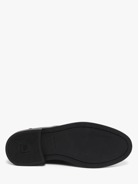 Mocassins En Cuir Gant Noir men 33671385 vue secondaire 4